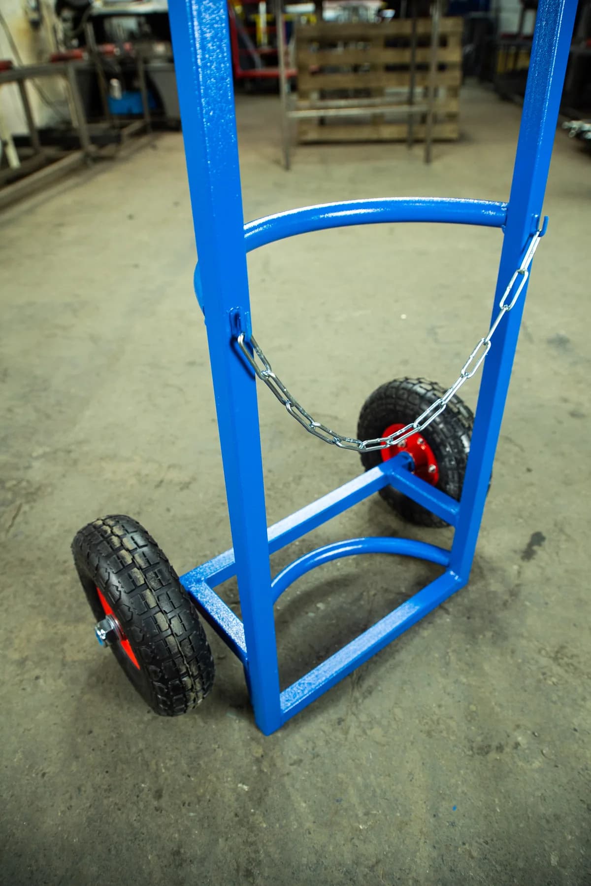 Тележка для пропановых баллонов TOR ПР-1, 1 баллон (пневмо колеса 250 мм) — фото 4